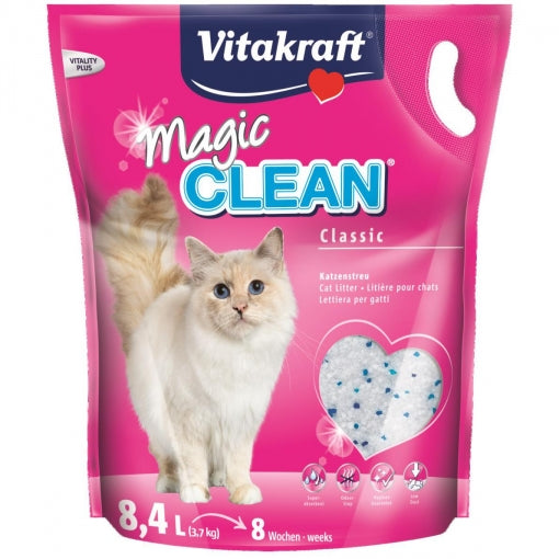 Vitakraft Magic Clean Perlas de gel de sílice súper absorbentes 4,2 L