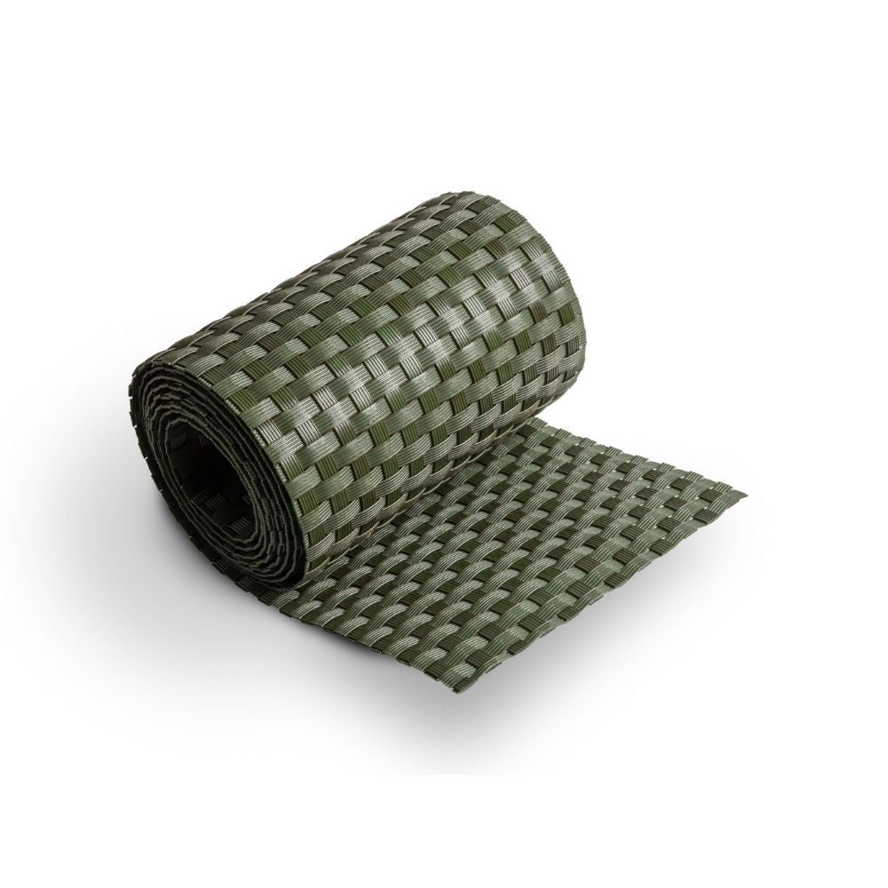 Rollo De Ratán Trenzado (verde) 19x255 Cm_0