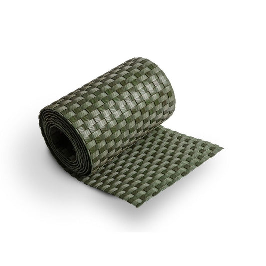 Rollo De Ratán Trenzado (verde) 19x255 Cm_0