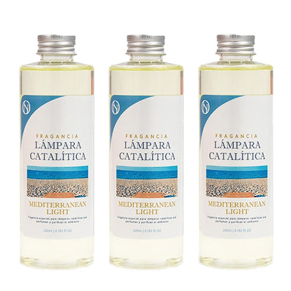 Pack 3x Fragancia Para Lámpara Catalítica 500ml: Aroma Mediterranean Light - Disfruta De Tu Aroma Favorito Más Tiempo_0