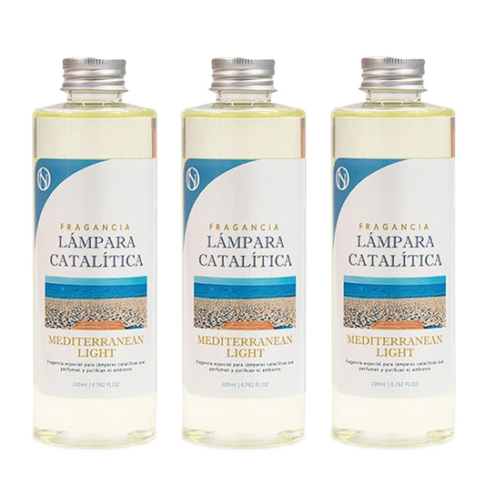 Pack 3x Fragancia Lámpara Catalítica 200ml: Aroma Mediterranean Light - Disfruta Tu Aroma Favorito Más Tiempo_0