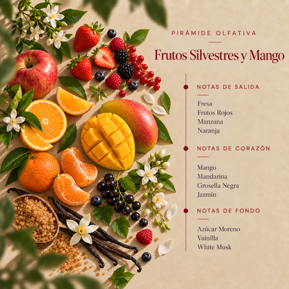 Ambientador Mikado Frutos Silvestres y Mango Botanical SYS Aromas 100 ml | Afrutado y Tropical | Sin Alcohol_4