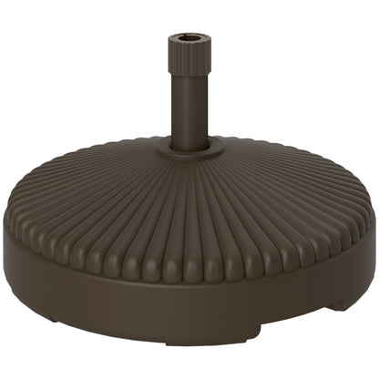 Base De Sombrilla Outsunny Hdpe Marrón 55x55x30 Cm_0