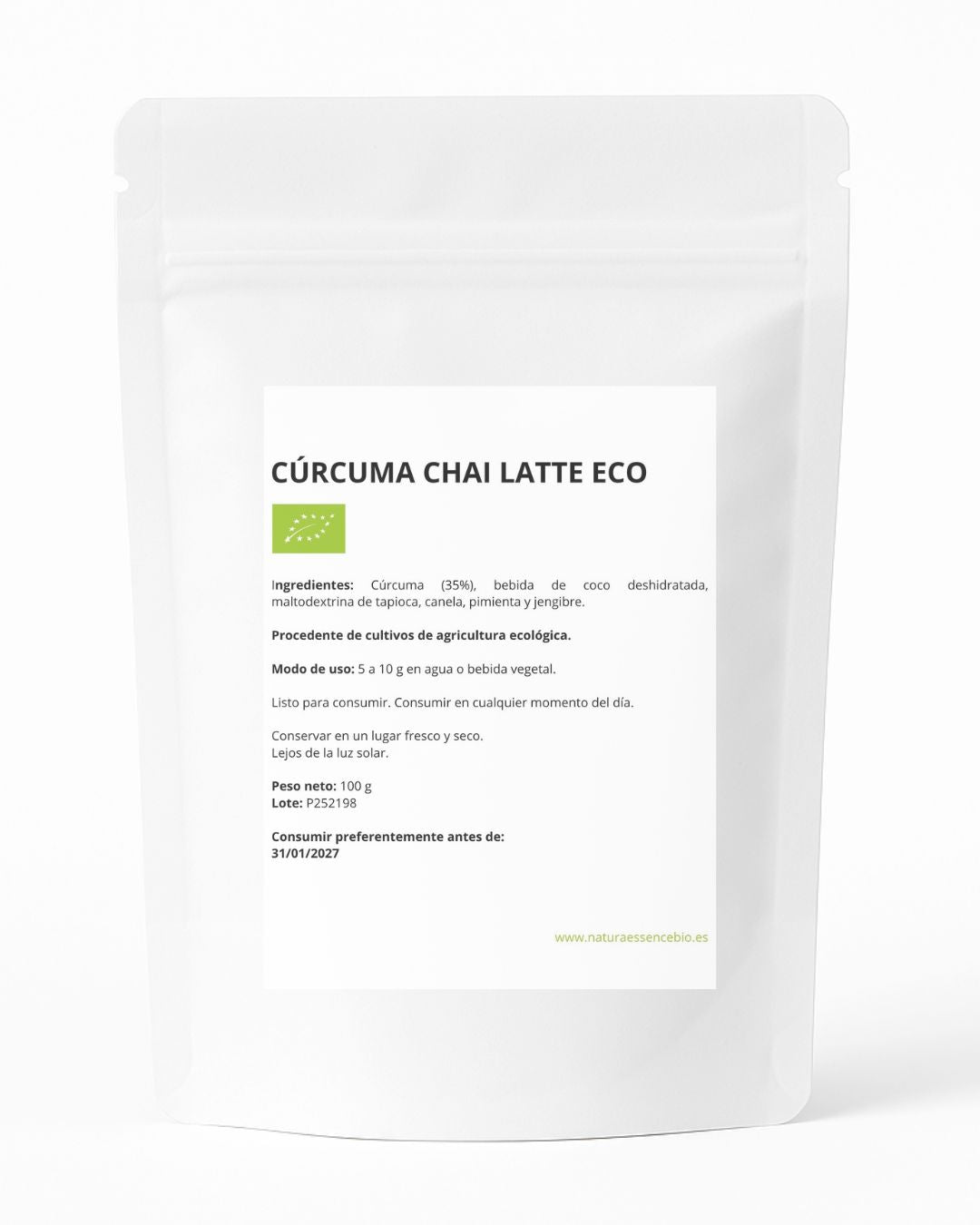 Cúrcuma Chai Latte Eco 100g – Mezcla Natural Con Cúrcuma, Coco Y Especias Ecológicas | Antiinflamatorio Natural_4