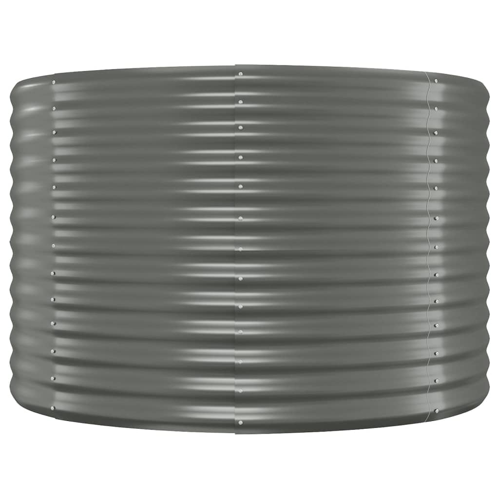 Jardinera Arriate Acero Galvanizado Gris 322x100x68 Cm_3