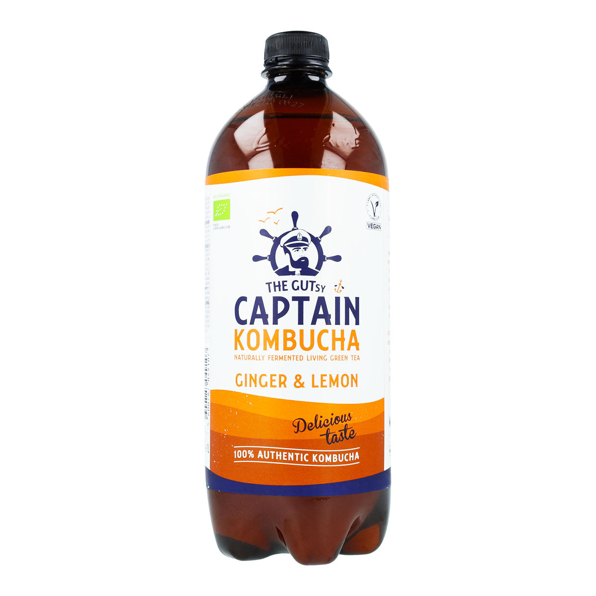 Bebida Kombucha BIO Jengibre y Limón Captain Kombucha 1 L
