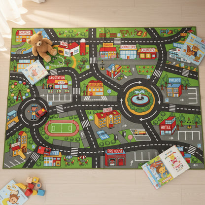 Alfombra Infantil Aiyaplay Poliéster Multicolor 200x150x0.5 Cm_1