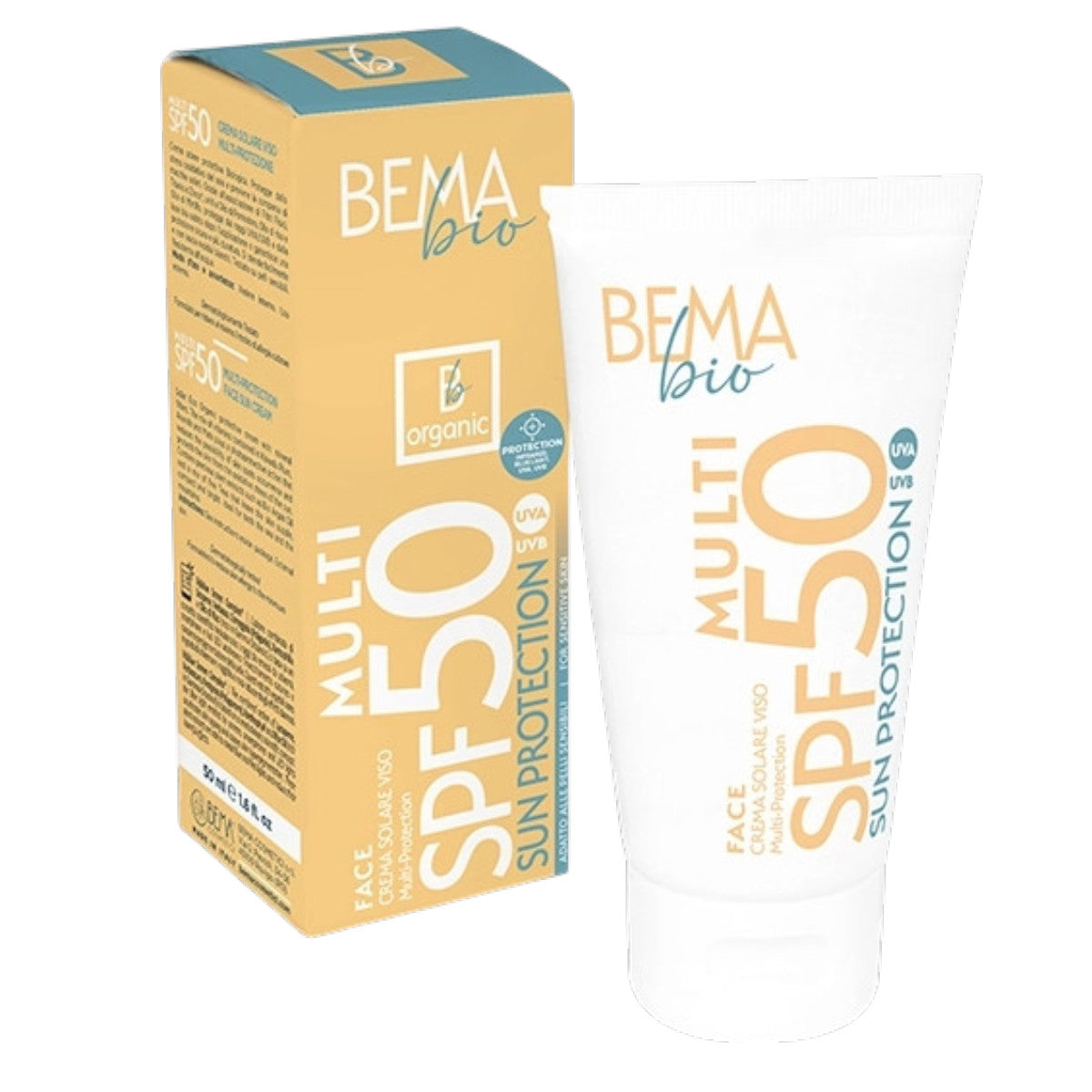 Pack Ahorro Cremas Solares Facial & Corporal SPF50 Bema 50 + 50 ml