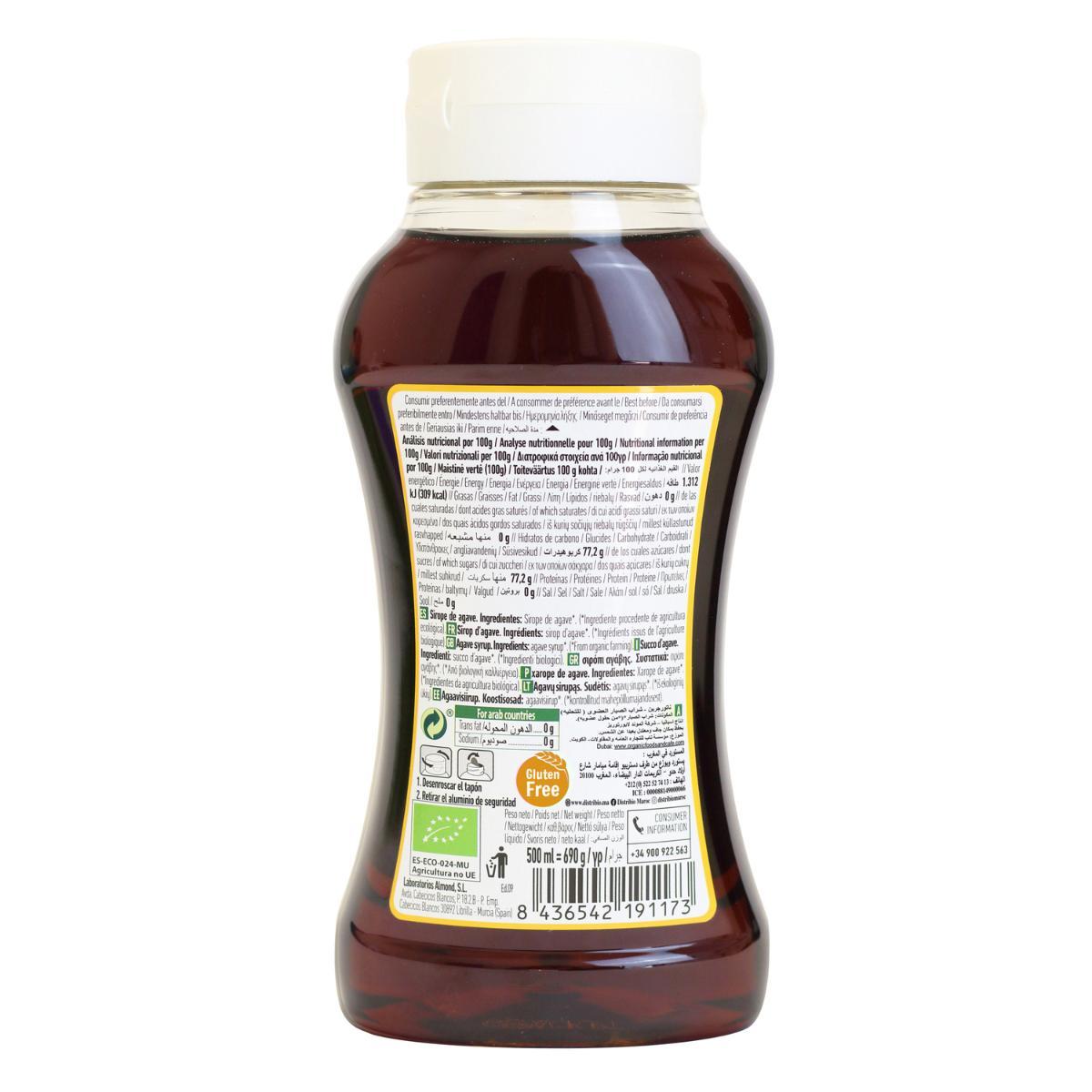 Pack 2 uds Sirope de Ágave Crudo Naturgreen 2 uds de 500 ml