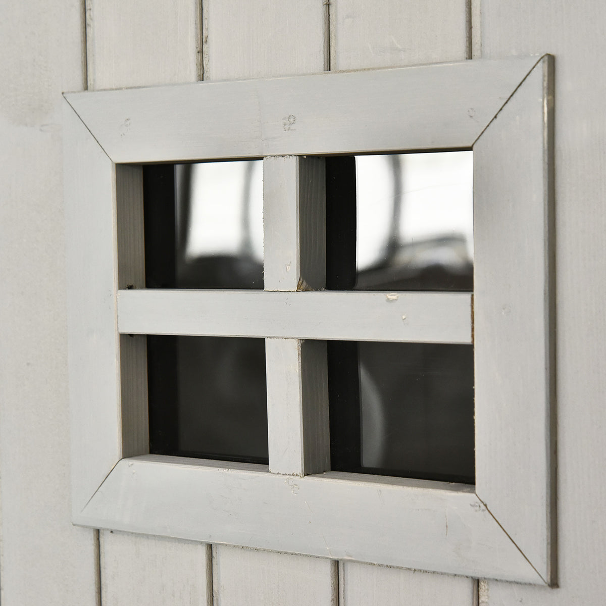 Cobertizo De Madera Outsunny Madera De Abeto Gris 127,5x50x164 Cm_5