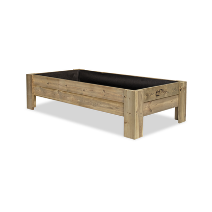 Mesa De Cultivo Elevada Madera Tratada Exterior Hortalia Gardenbrico XL40 160x80x40 Cm_0