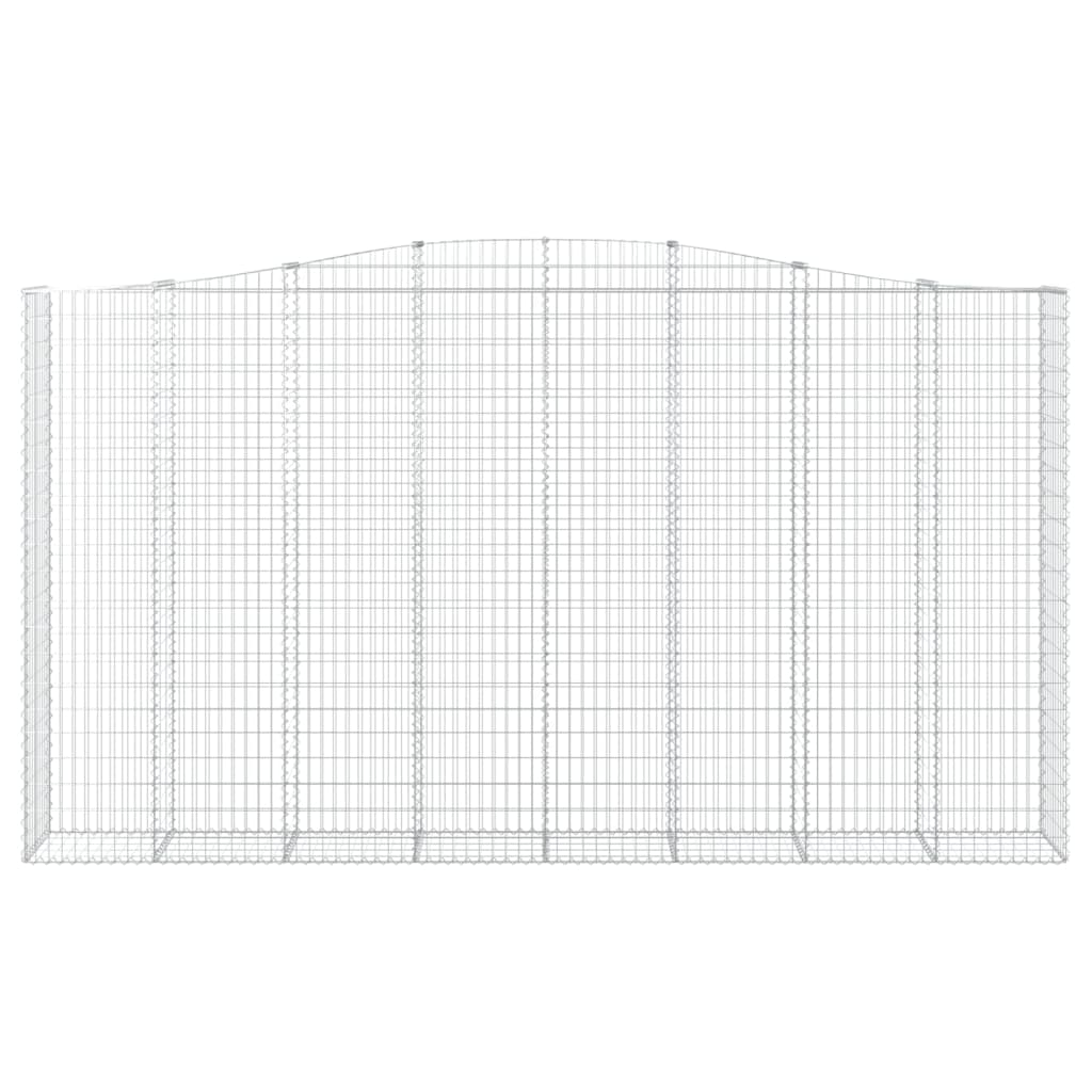 Cestas De Gaviones 9 Uds Forma De Arco Hierro 400x50x220/240 Cm_3