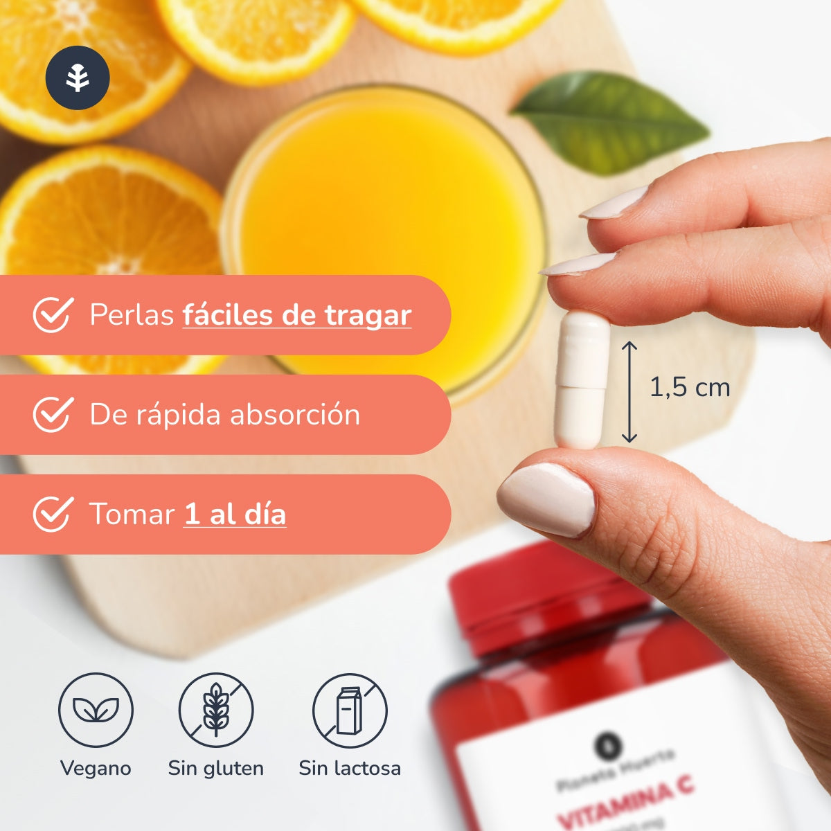 Pack 3xVitamina C 1000 mg Planeta Huerto 180 cápsulas vegetales