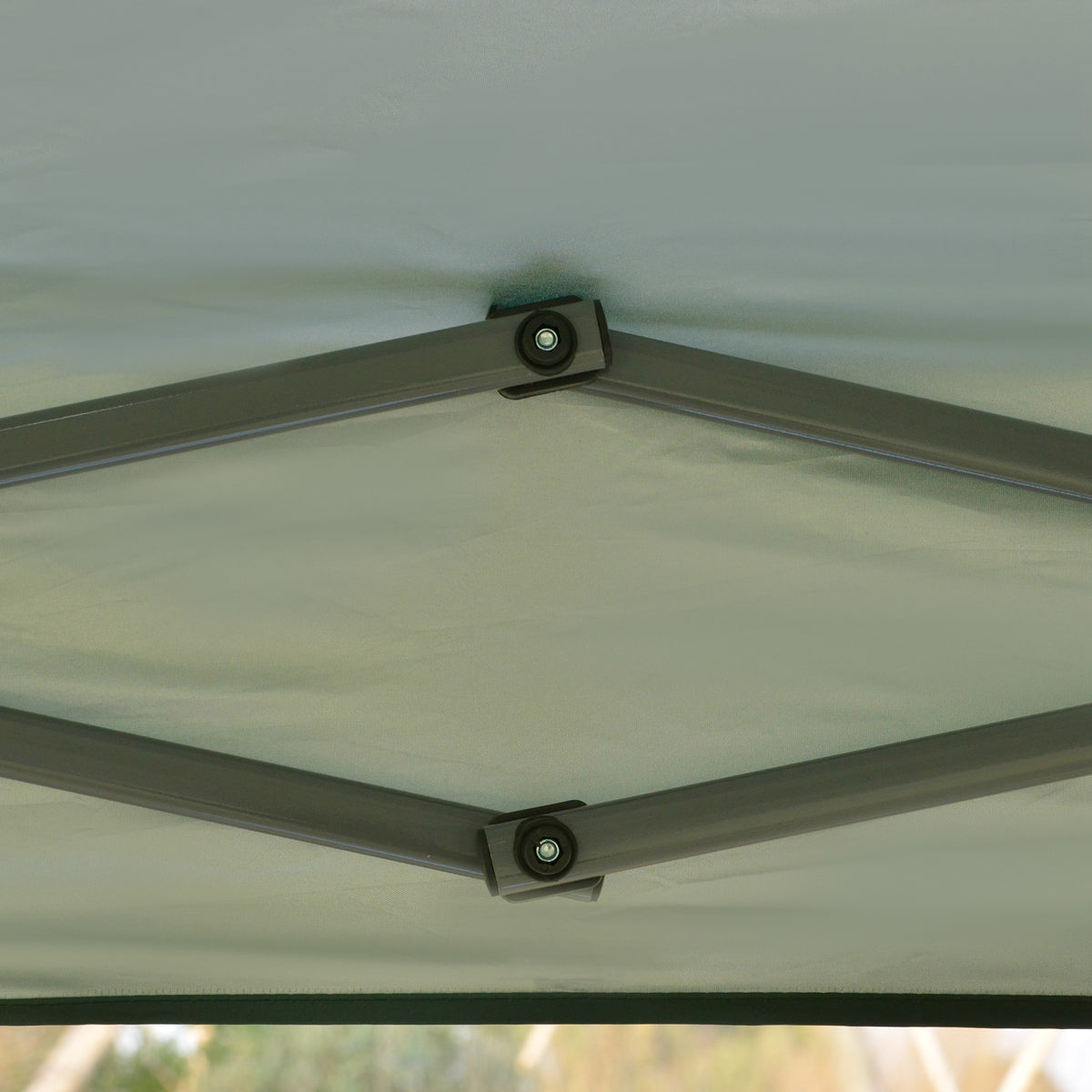 Outsunny Cenador Plegable 3x3m Jardín Con Bolsa De Transporte Con Ruedas Camping_4