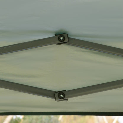 Outsunny Cenador Plegable 3x3m Jardín Con Bolsa De Transporte Con Ruedas Camping_4