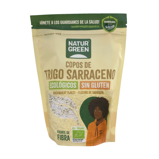 Copos de Trigo Sarraceno BIO Sin Gluten Naturgreen, 250 g