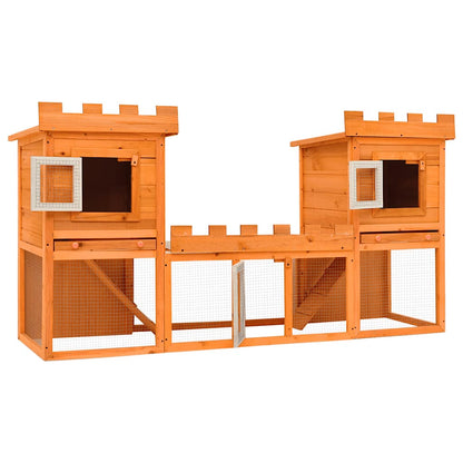 Casa Grande De Animales Jaula Conejera Doble Jaula De Madera_2