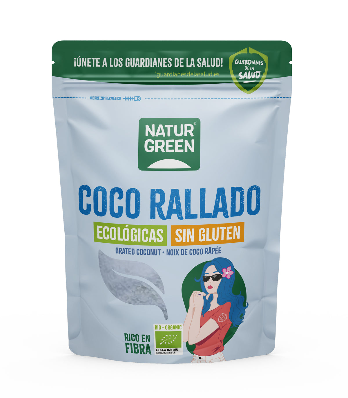 Pack 2x Coco rallado bio Naturgreen 125 g