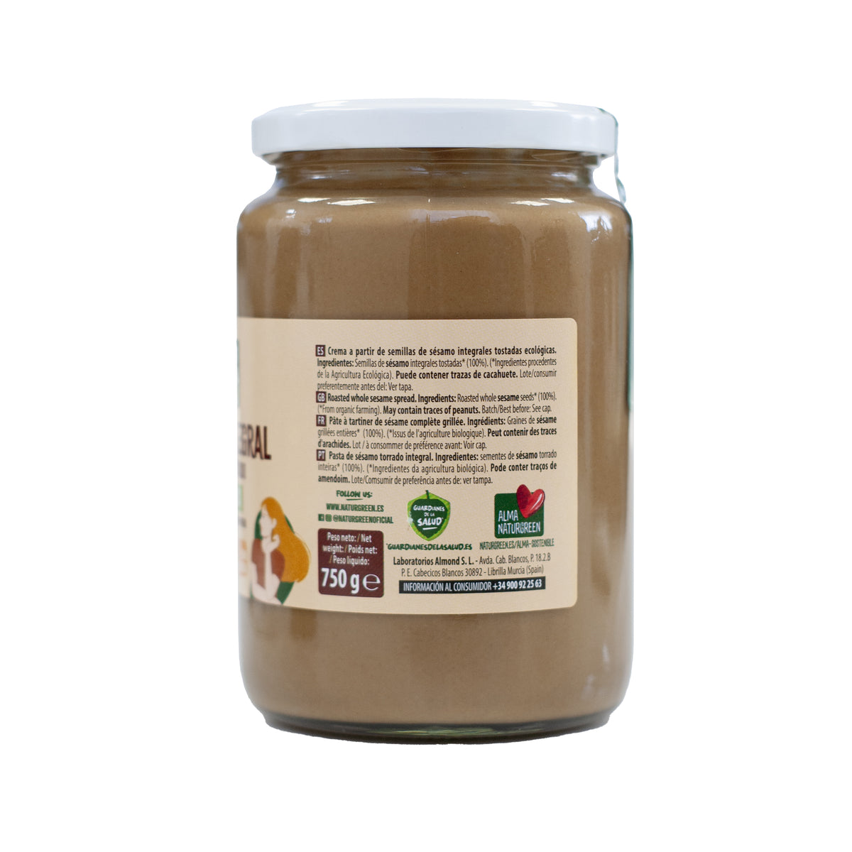 Pack 2x Tahin Tostado Naturgreen de 750 g