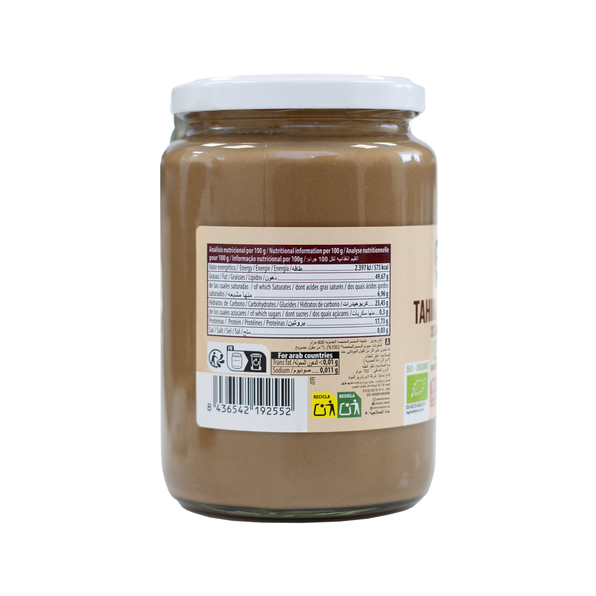 Pack 2x Tahin Tostado Naturgreen de 750 g