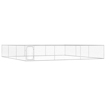 Perrera De Exterior De Acero Galvanizado 6x6x1 M_1
