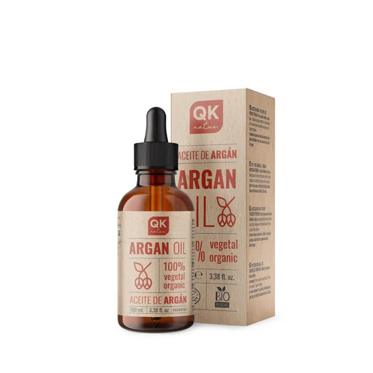 QKnatur - Aceite De Argán 100% Puro Orgánico - 100 Ml - Prensado En Frío - Para Cuerpo, Rostro, Cabello, Uñas Y Barba_0