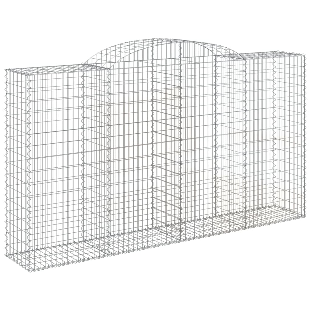Cestas Gaviones 11 Uds Forma De Arco Hierro 300x50x160/180 Cm_2