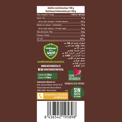 Barquillos Rellenos de Chocolate Bio NaturGreen 140 g