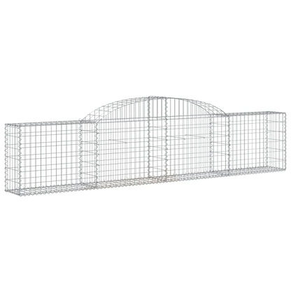 Cestas De Gaviones 15 Uds Forma De Arco Hierro 300x30x60/80 Cm_2