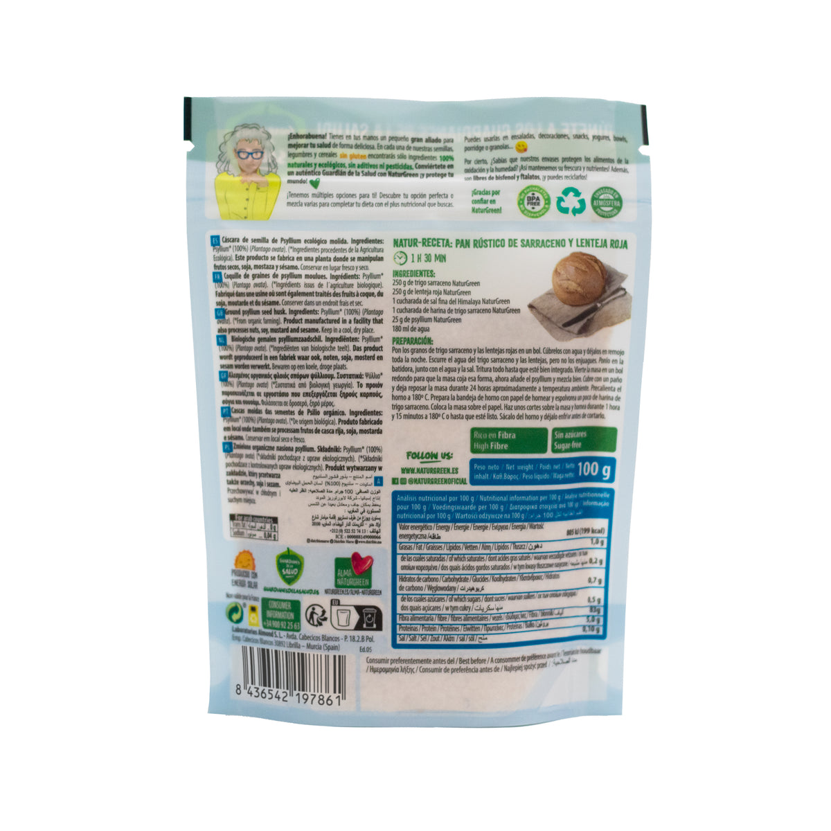 Semillas Psyllium BIO NaturGreen 100 g