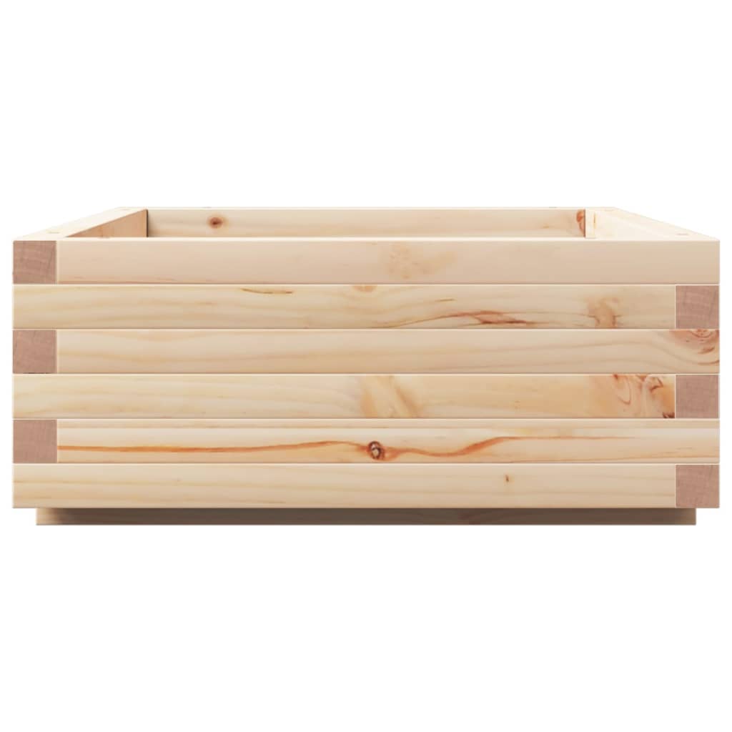 Jardinera De Madera Maciza De Pino 90x60x26,5 Cm_5