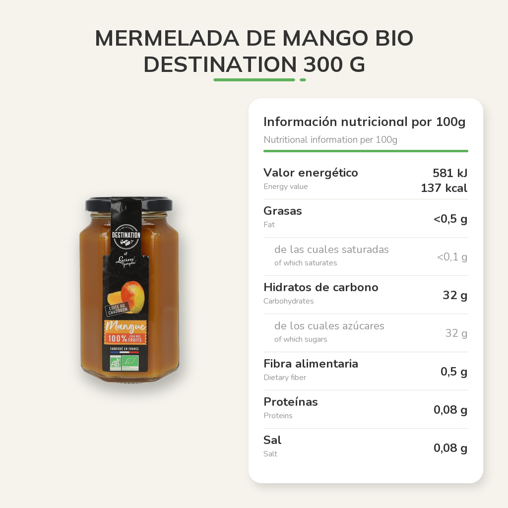 Información nutricional