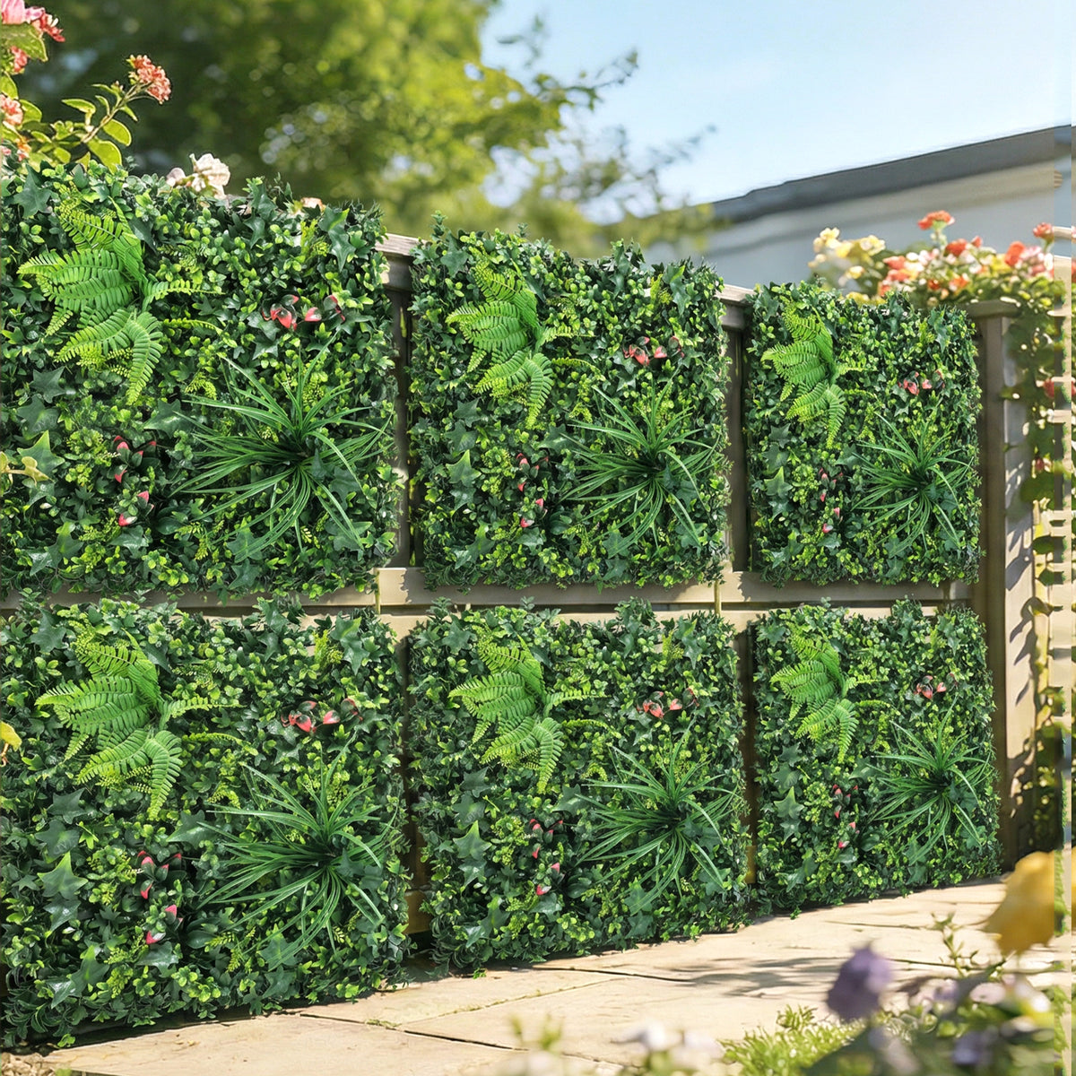 Seto Artificial Outsunny Pe Verde 50x50x8 Cm_1