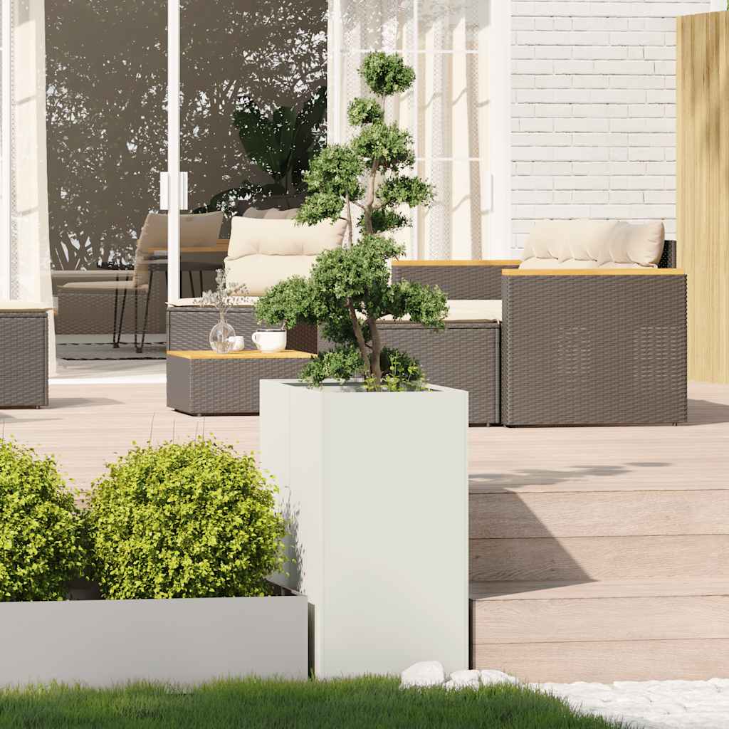 Jardinera Acero Blanco 40x80x80 Cm_2