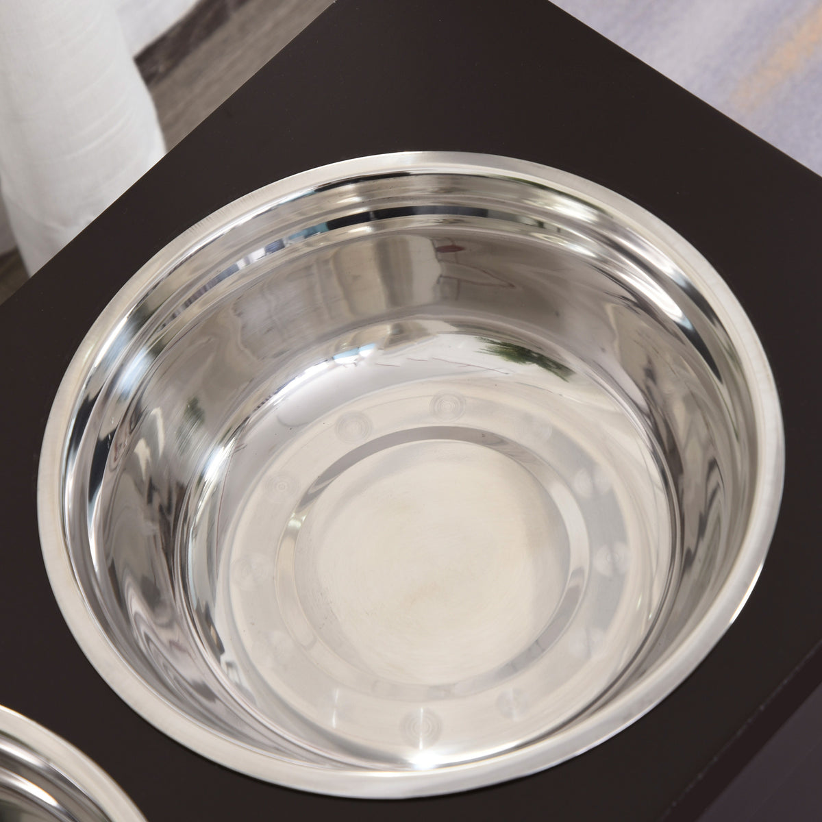Pawhut Comedero Elevado Para Perros Con 2 Cuencos De Acero Inoxidable Marrón_3