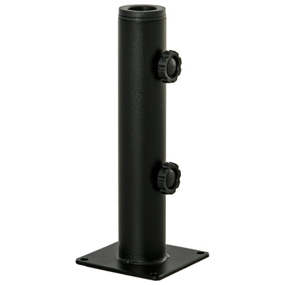 Outsunny Soporte Parasol 34/38/48 Mm Para Suelo Cemento Con 2 Botones De Bloqueo_0
