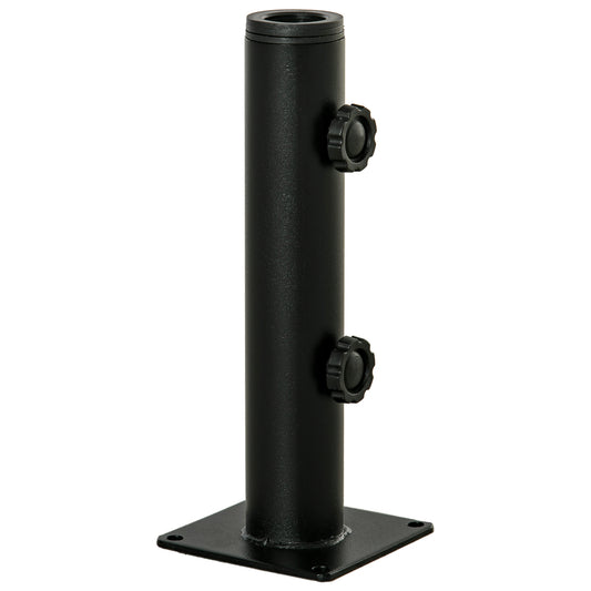 Outsunny Soporte Parasol 34/38/48 Mm Para Suelo Cemento Con 2 Botones De Bloqueo_0