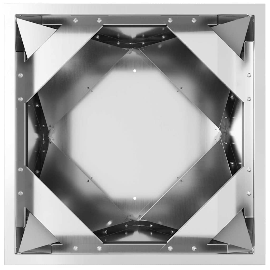 Jardinera Plateado 50 X 50 X 75 Cm Acero Galvanizado_5