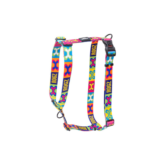 Arnés Para Perro, Modelo Fusion De Rogz, Estampado Pop Art. Talla L (21-40kg)_0