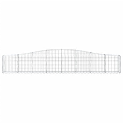 Cestas De Gaviones 5 Uds Forma De Arco Hierro 400x30x60/80 Cm_3