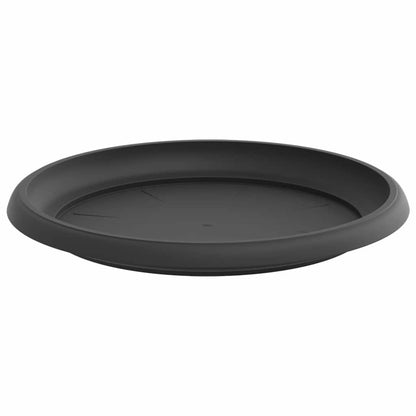 Bandeja Redonda Para Flores 6 Pcs Negro Ø 14 X 2 Cm Plástico_4
