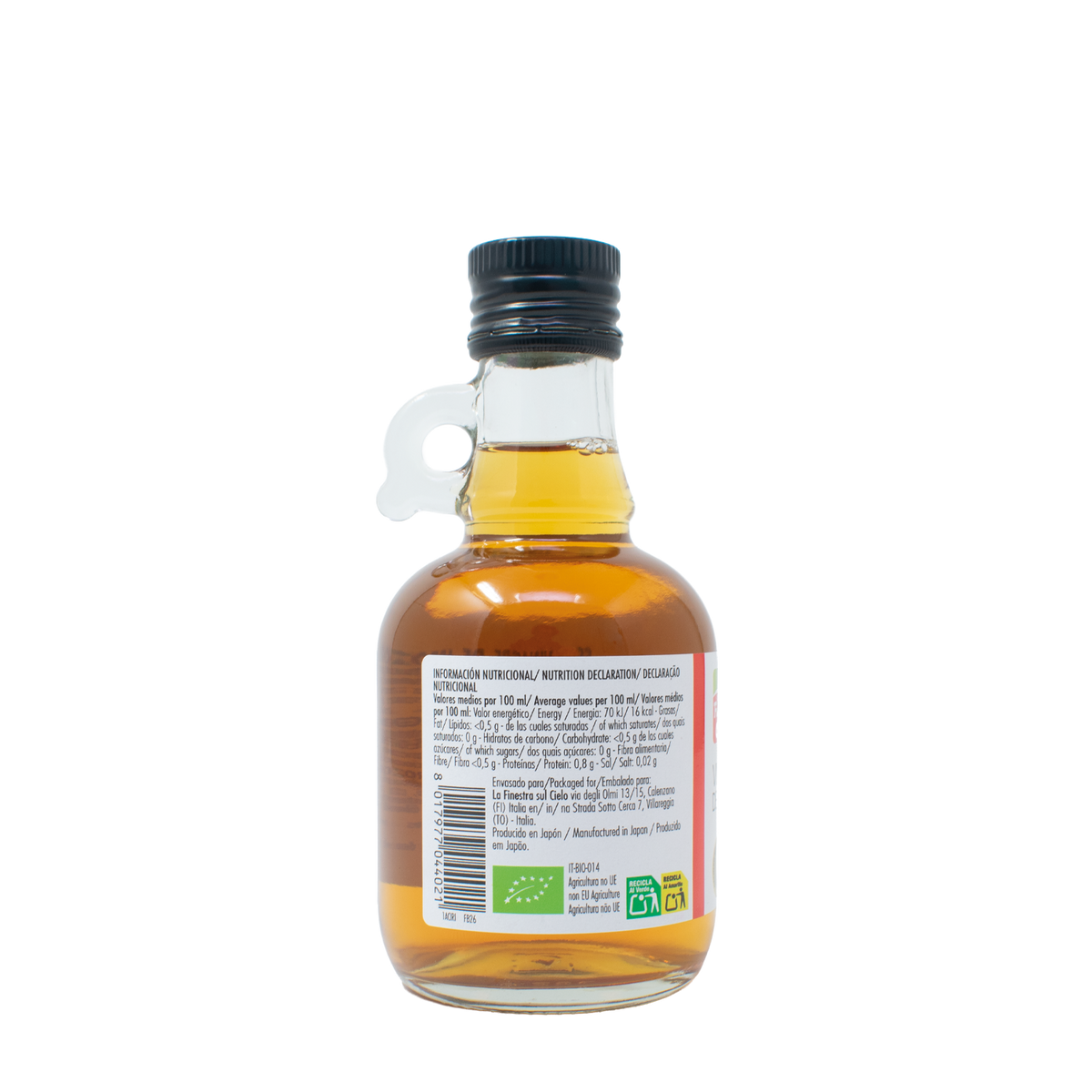 Vinagre de arroz integral La Finestra Sul Cielo 250 ml