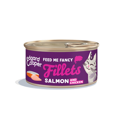 Filetes de salmón y pollo para gatos Edgard &amp; Cooper 70 g
