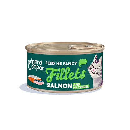 Filetes de salmón y caballa para gatos Edgard &amp; Cooper 70 g