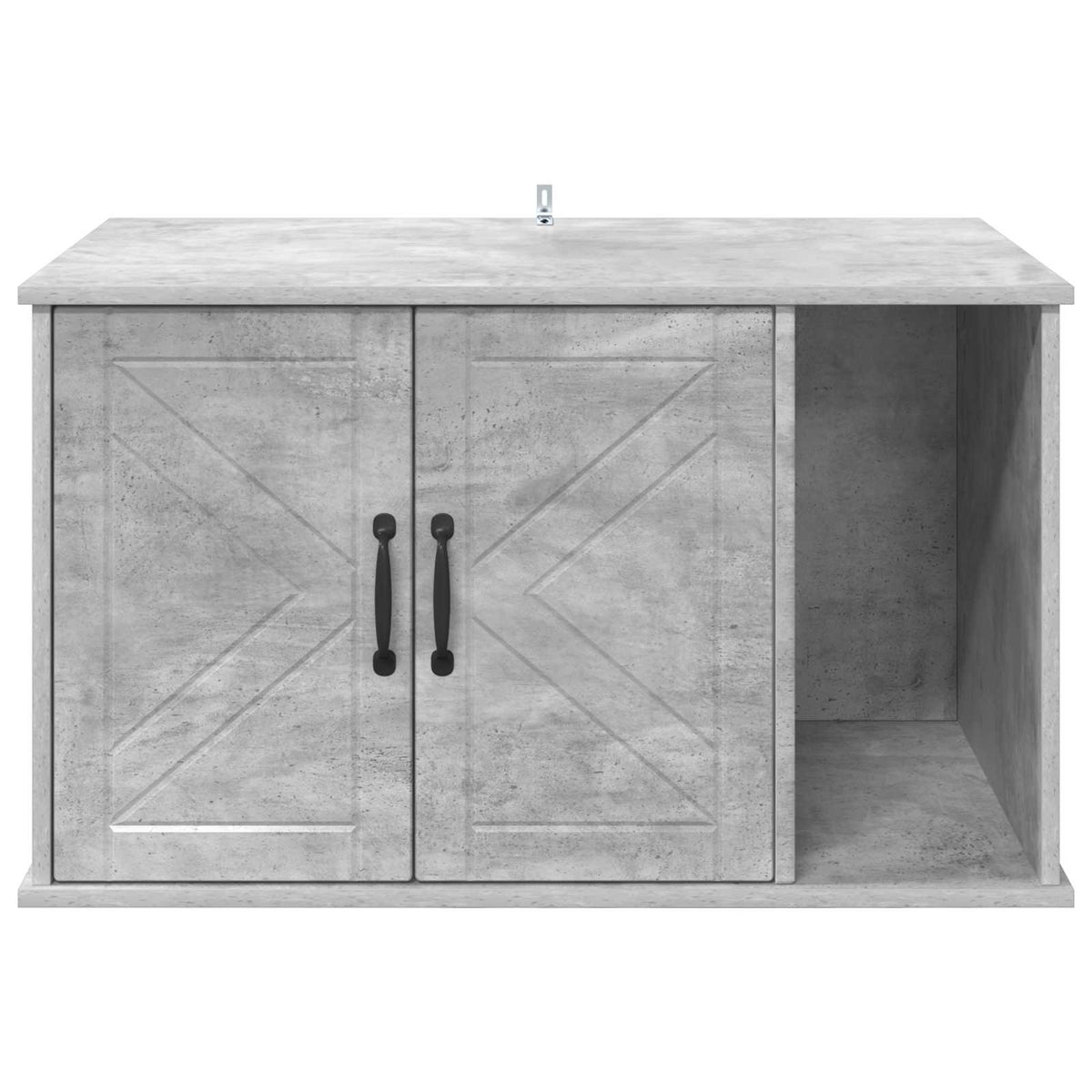 Casa Para Gatos Concreto 85 X 55 X 50 Cm Madera De Ingeniería_5