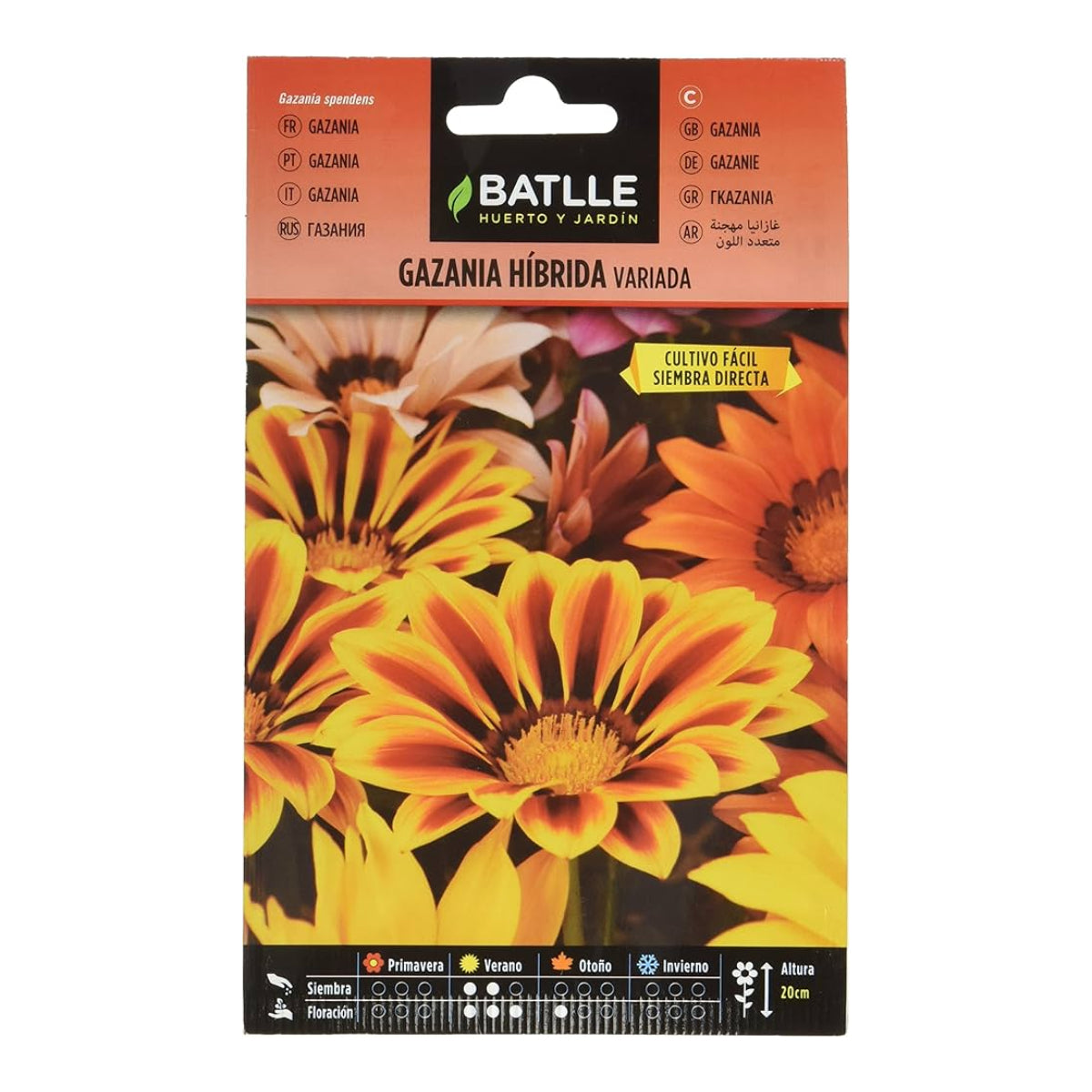Semillas de Gazania híbrida variada Batlle