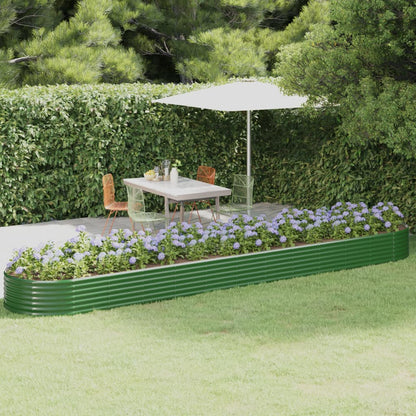 Jardinera Arriate Acero Galvanizado Verde 507x100x36 Cm_1
