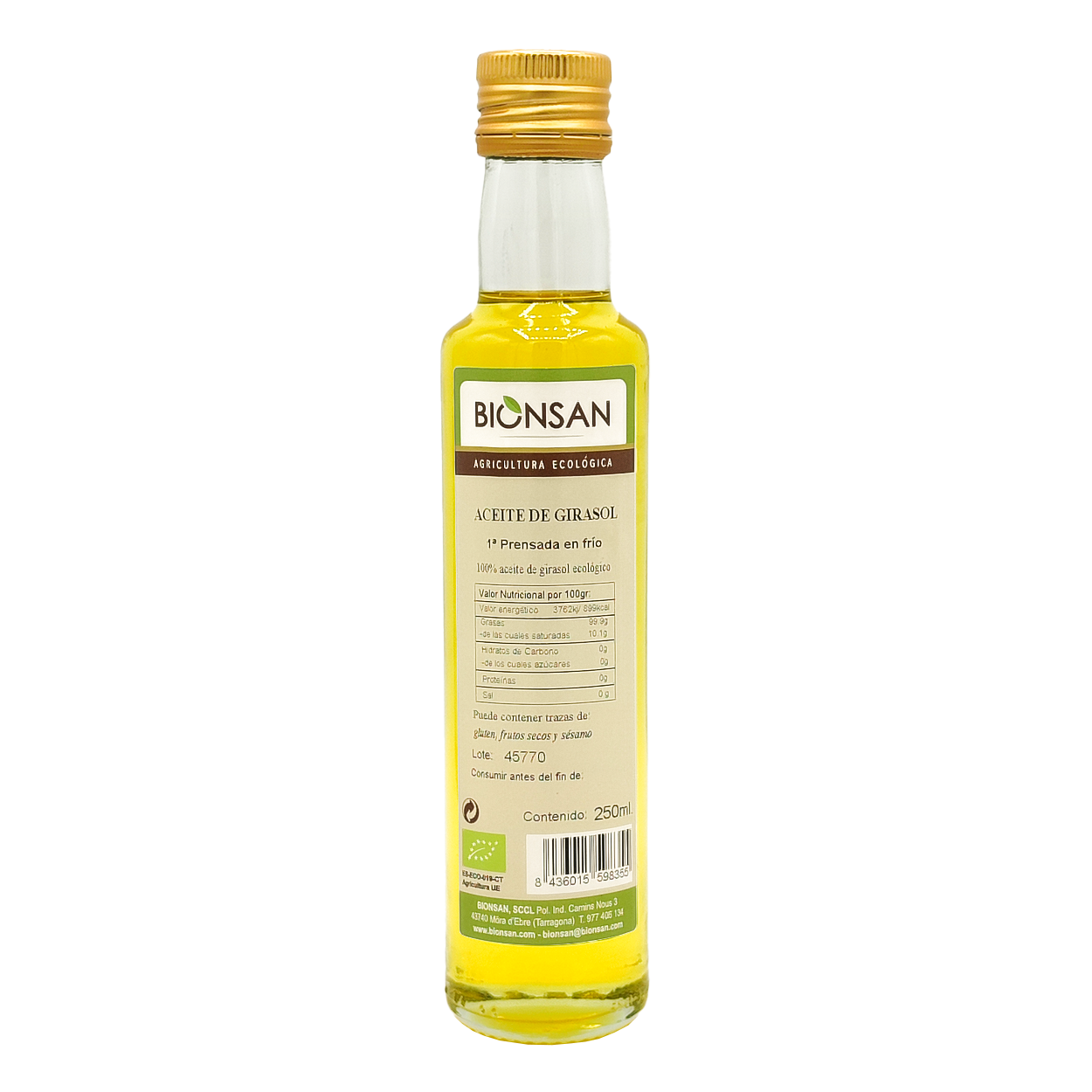 Aceite De Girasol Eco Bionsan 250ml_0