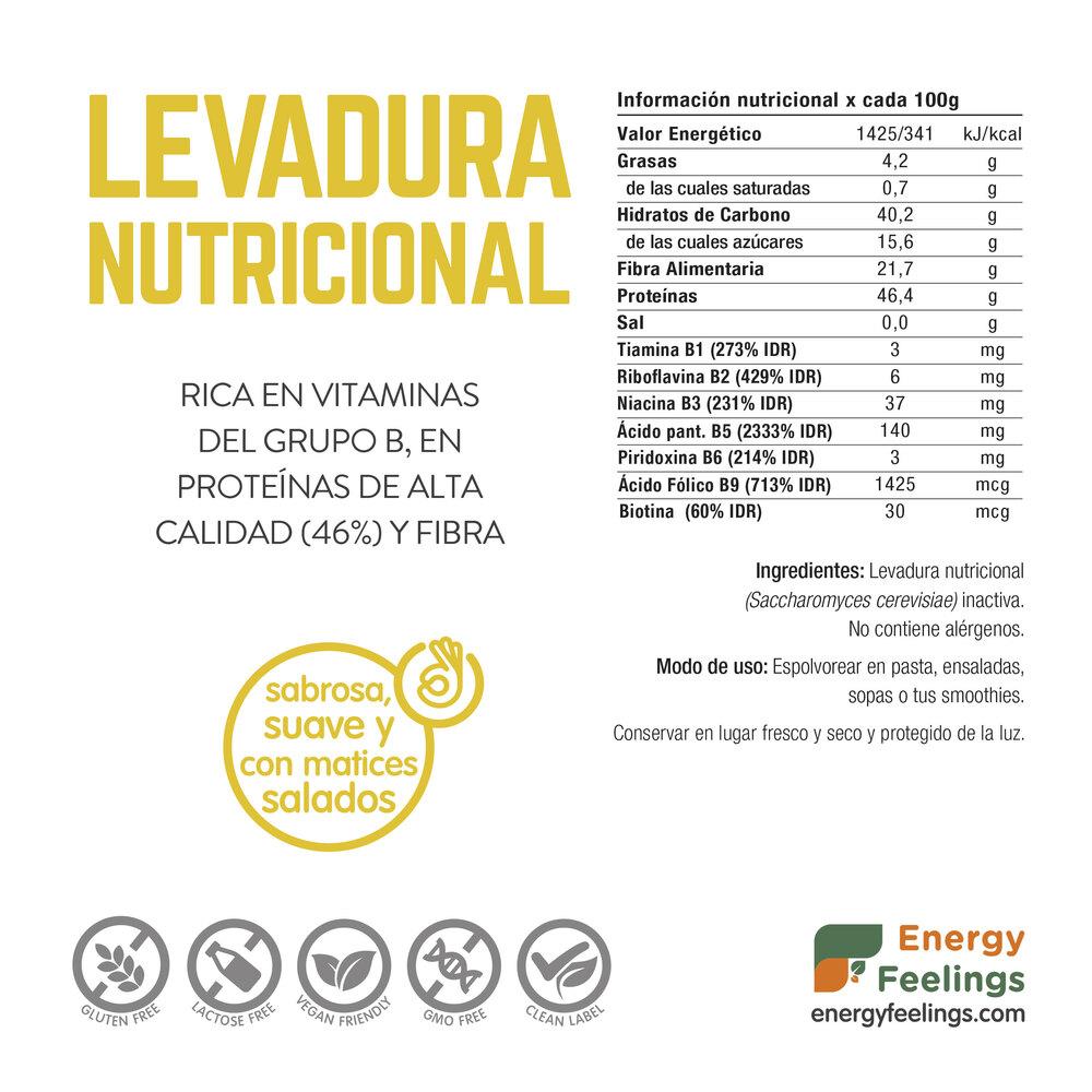 Levadura Nutricional Bland en copos Energy Feelings 1 Kg