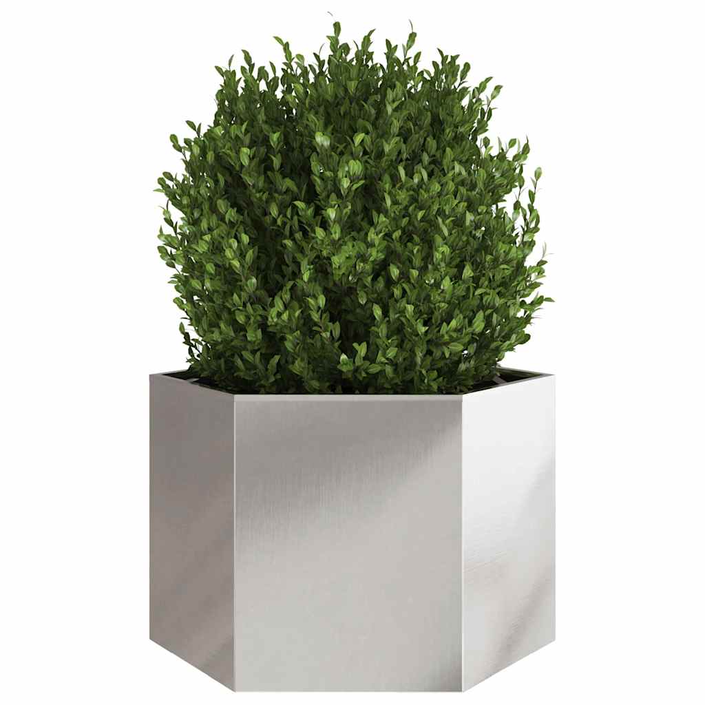 Jardinera Hexagonal Acero Inoxidable 69x60x45 Cm_2